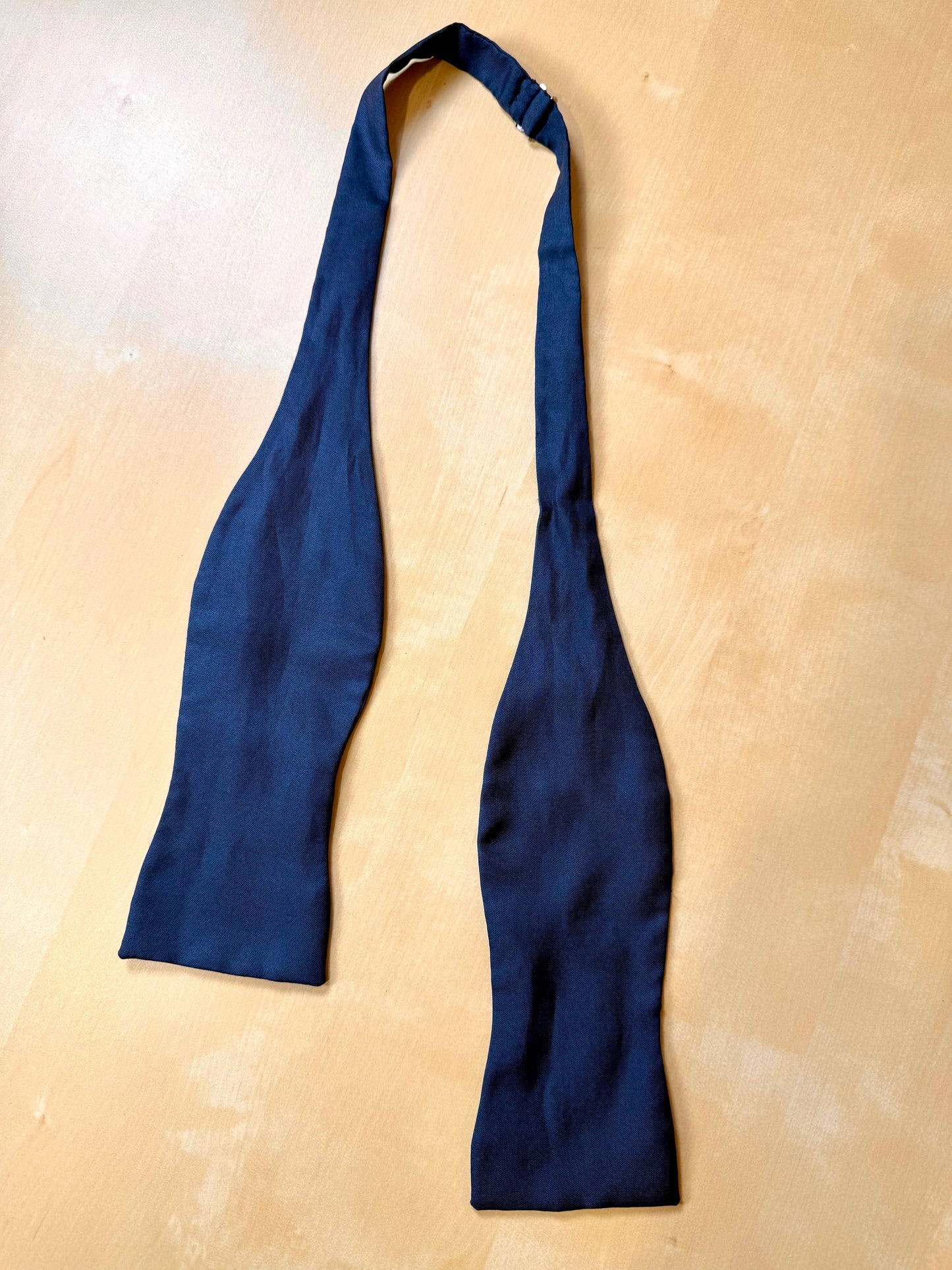 Papillon blu navy tinta unita