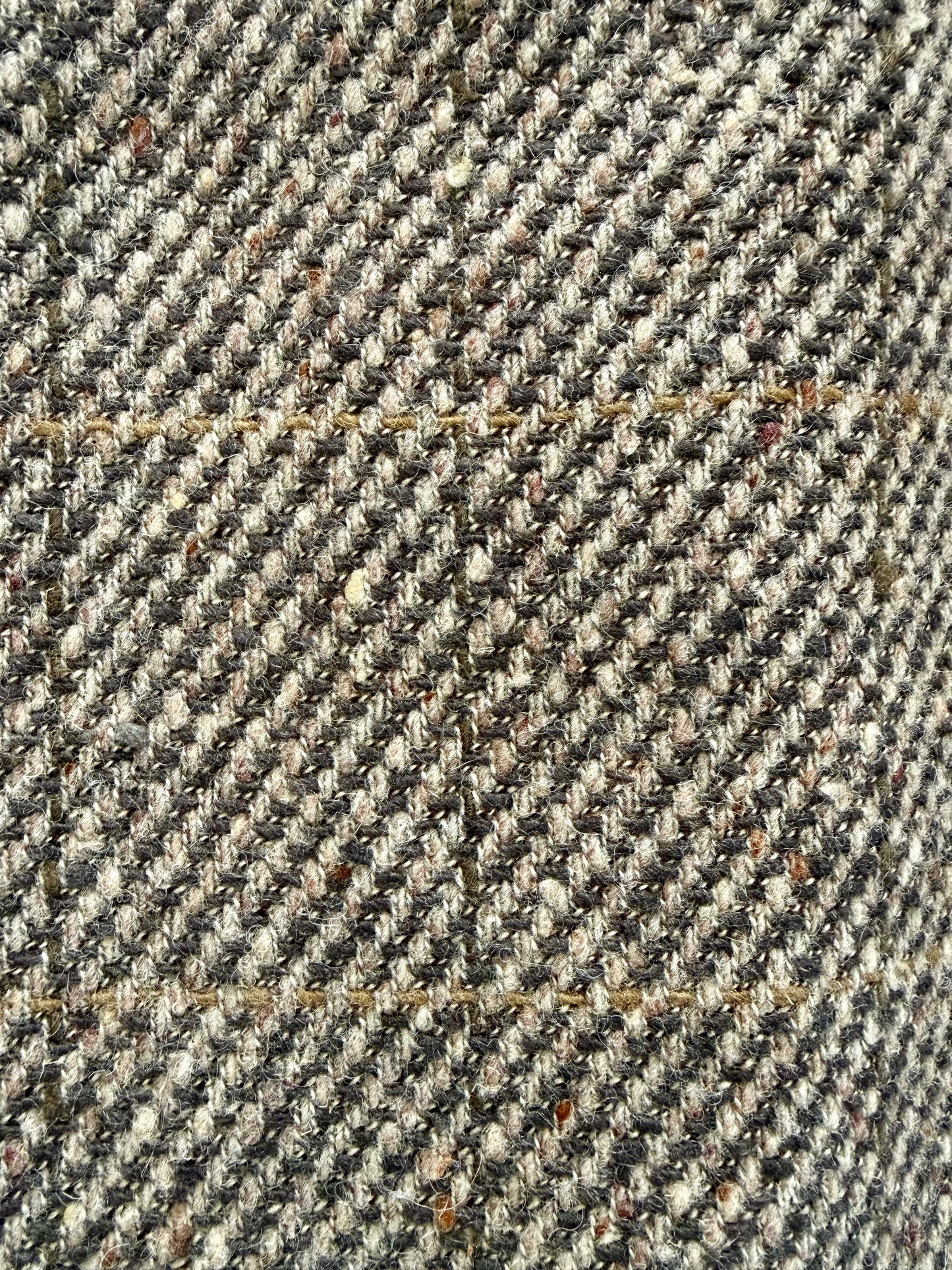 Cappotto raglan anni ‘80 tweed finestrato - tg. 54-56