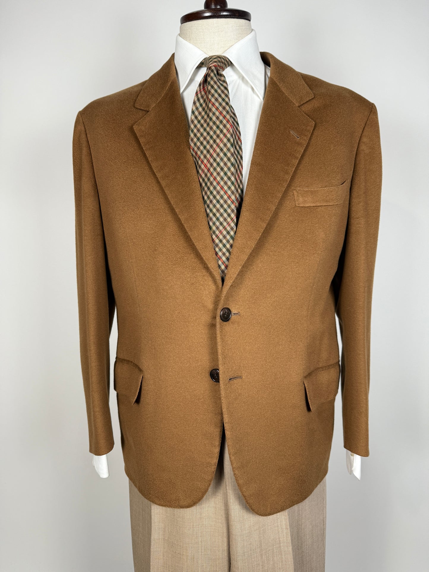 Giacca sartoriale in panno 100% cashmere Loro Piana - tg. 52/54 corta