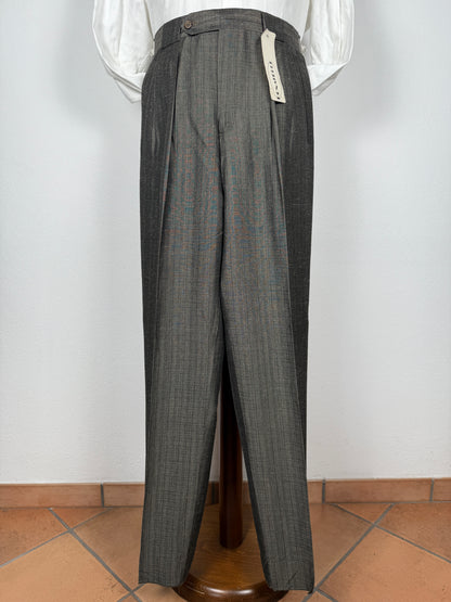 Pantalone anni ‘80 misto viscosa e lino (NOS) - tg. 48