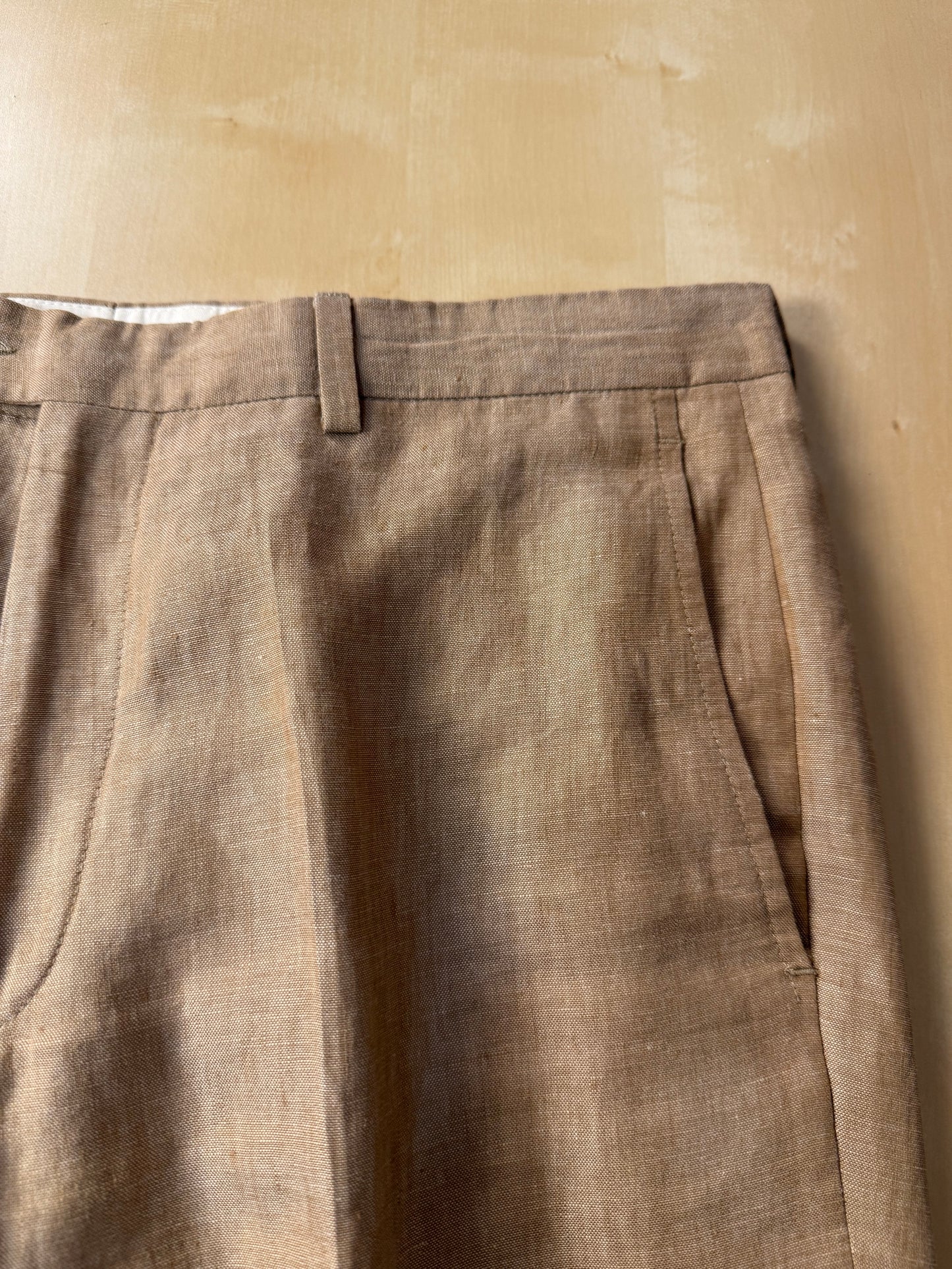 Completo in lino sabbia anni '90 - tg. 50 drop 7