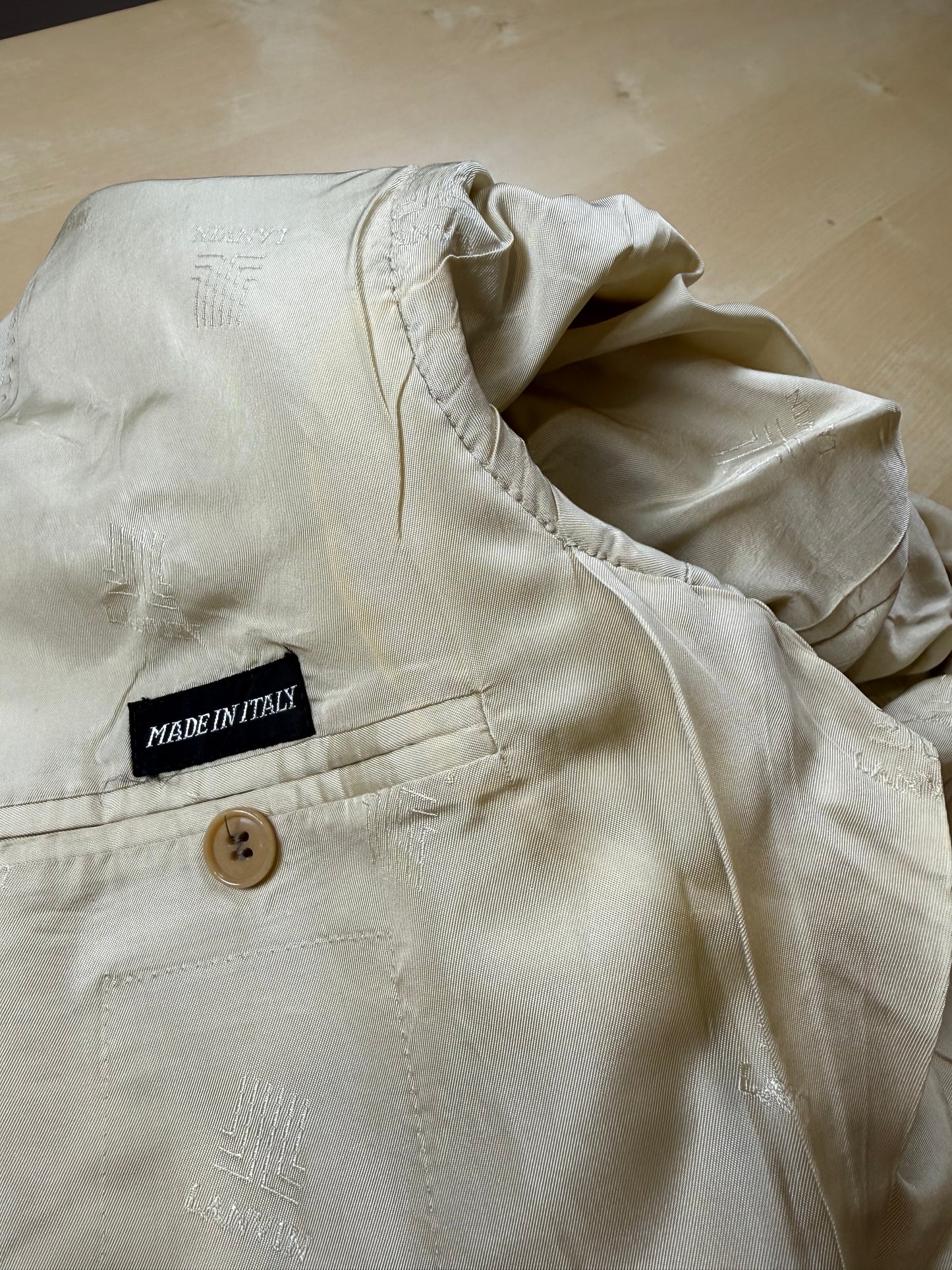 Giacca Lanvin anni '70/'80 in pura seta avorio - tg. 48