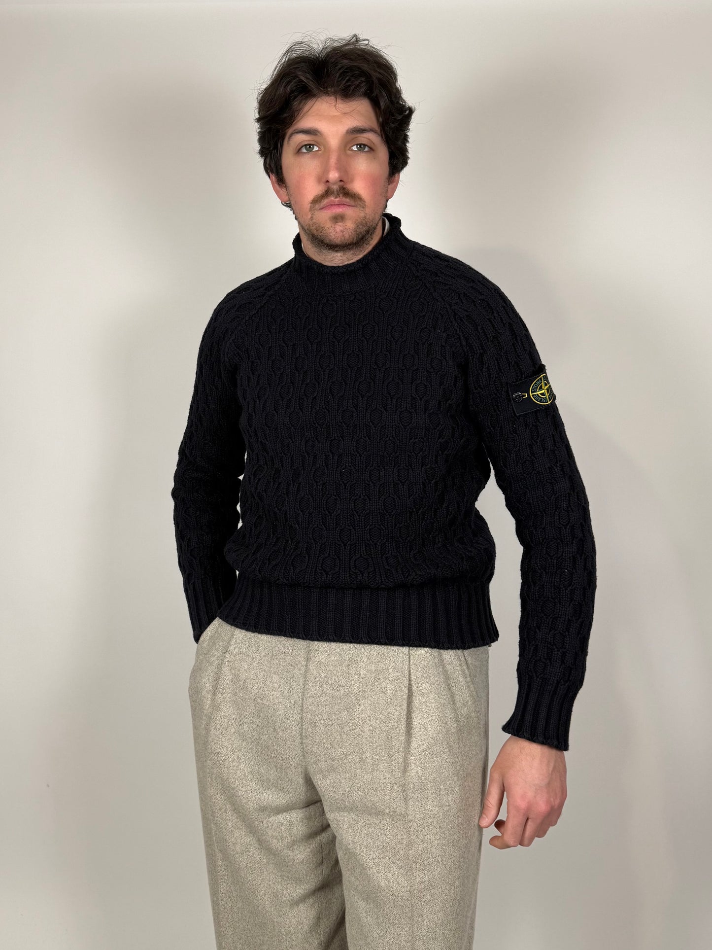 Maglione Stone Island cotone nido d’ape - S/M