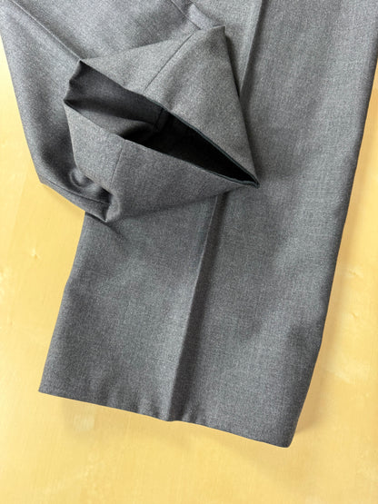 Pantaloni anni '80 flanella pettinata antracite - tg. 48/50