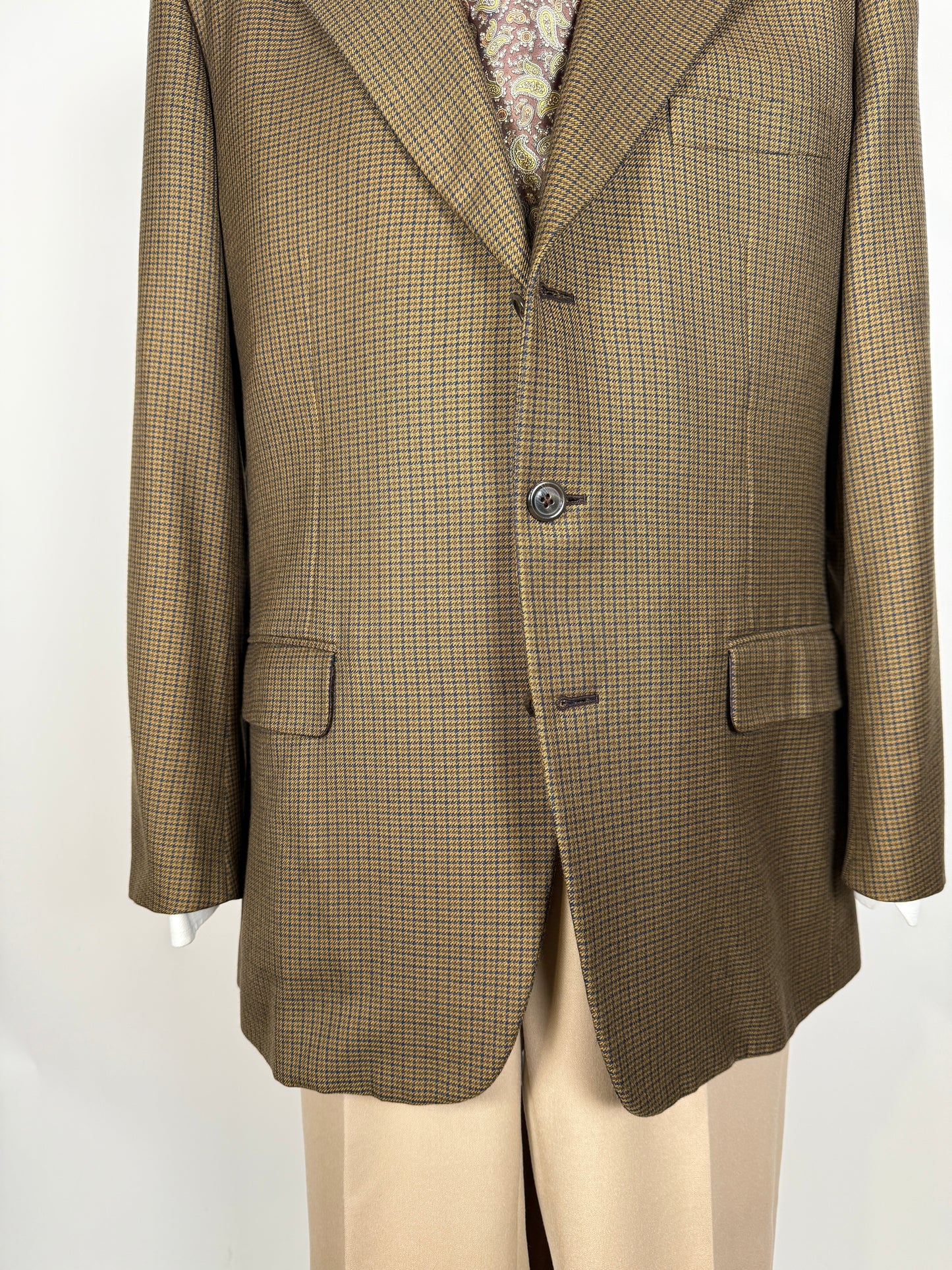 Giacca Burberrys in puro cashmere pettinato pied-de-poule - tg. 50/52