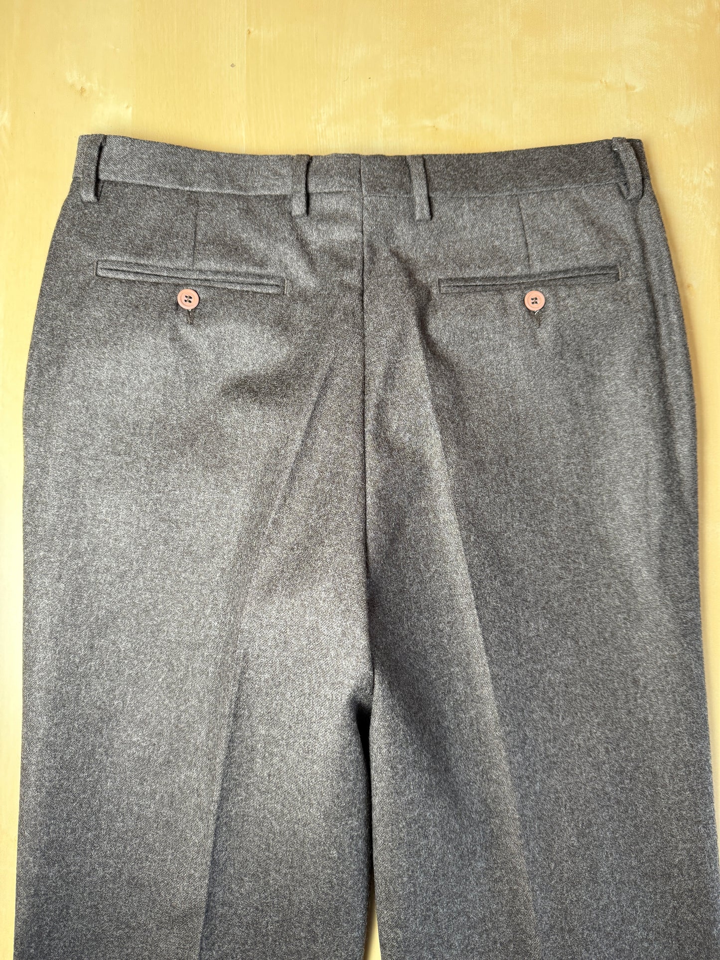 Pantaloni anni ‘80 in flanella marrone - tg. 50