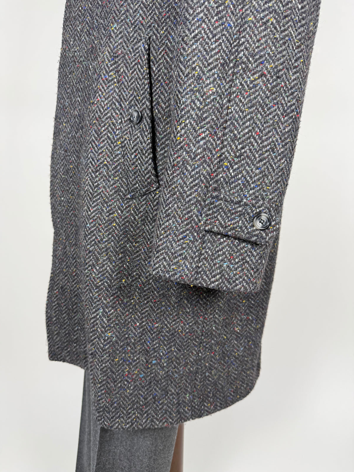 Cappotto raglan De Paz in donegal tweed - tg. 56-60
