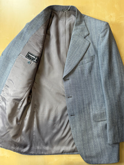 Completo anni ‘60 in grisaglia blu spinato - tg. 48