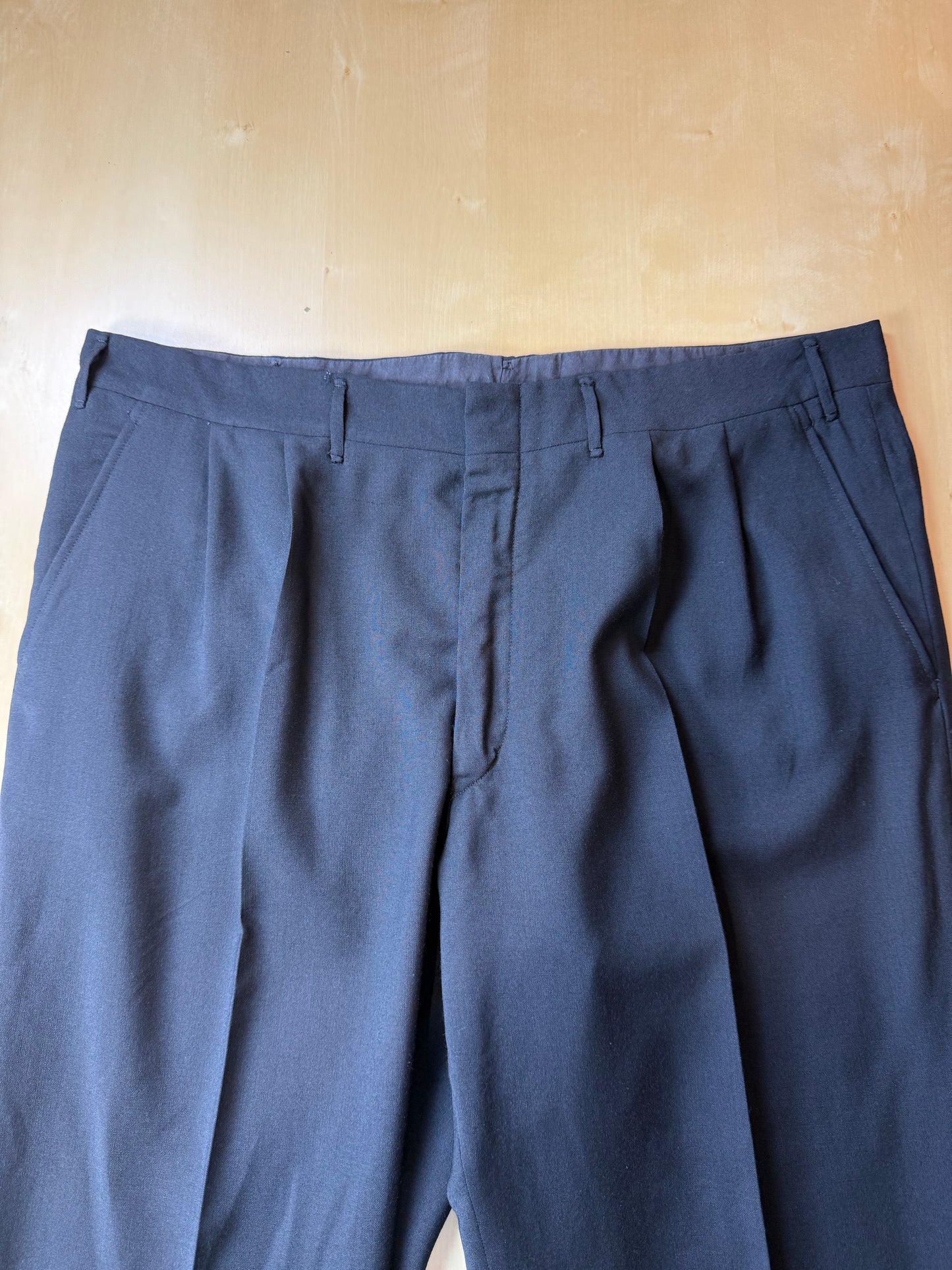 Pantaloni sartoriali fresco lana blu notte - tg. 56/58