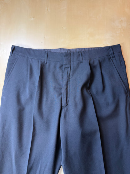Pantaloni sartoriali fresco lana blu notte - tg. 56/58