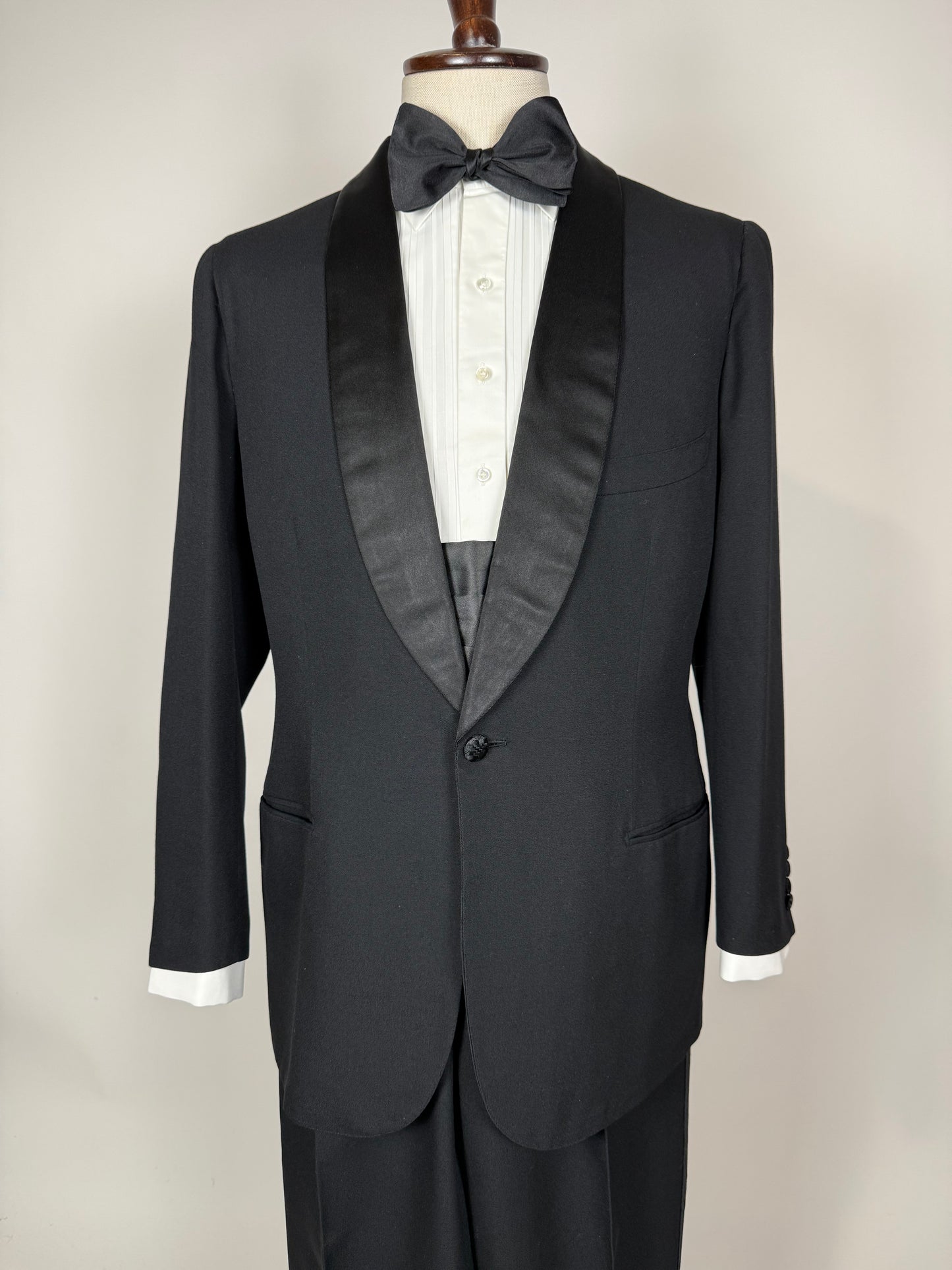 Smoking sartoriale anni ‘50 revers a scialle - tg. 48/50