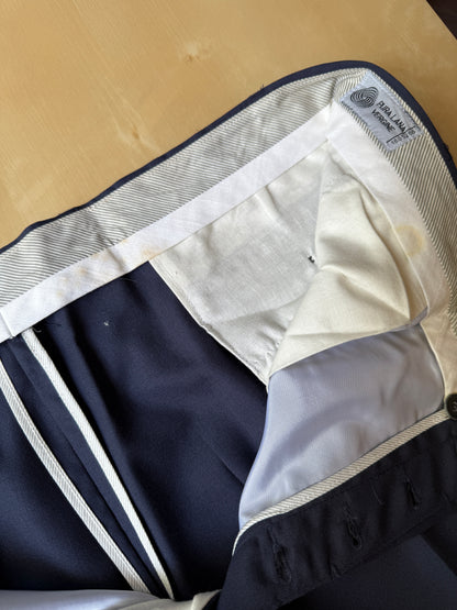 Pantalone anni ‘90 in fresco lana blu (NOS) - tg. 58/60