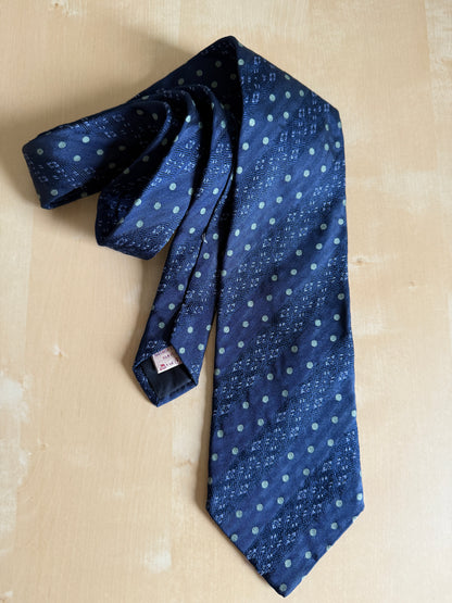 Cravatta Romeo Gigli blu pois e righe