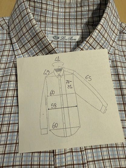 Camicia Loro Piana quadri tattersall - L