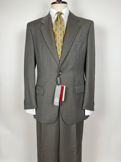 Completo anni ‘80 in covert verde/cachi (NOS) - tg. 48