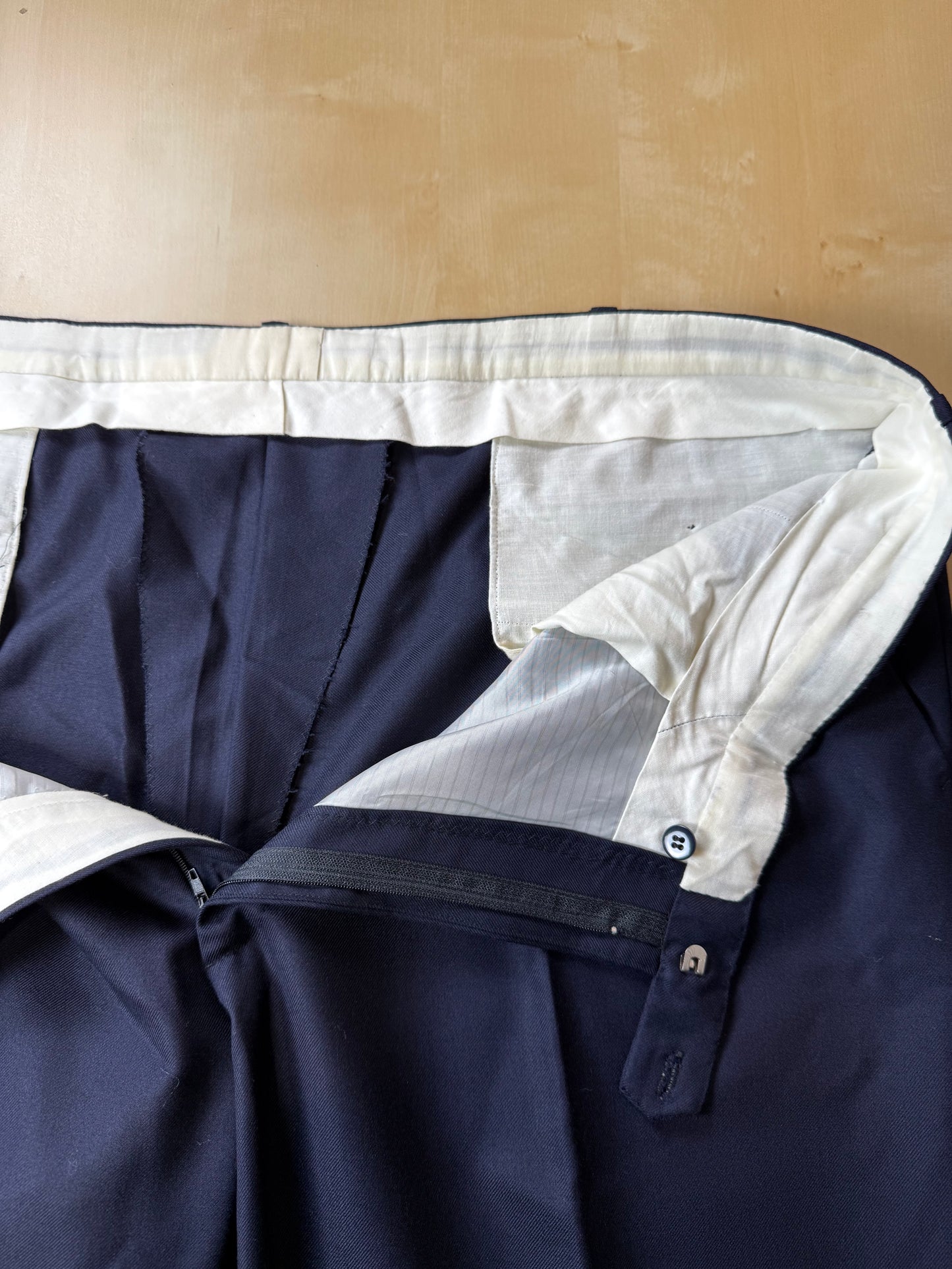Completo sartoriale anni ‘80 flanella lana e cashmere - tg. 62