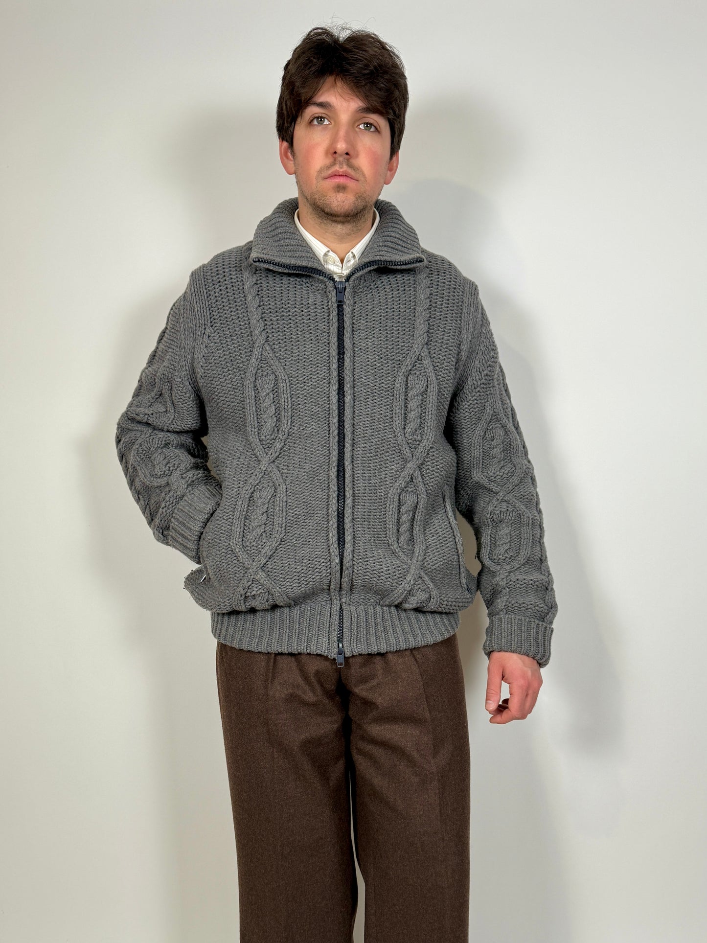 Cardigan-giubbotto Woolrich misto lana - XL