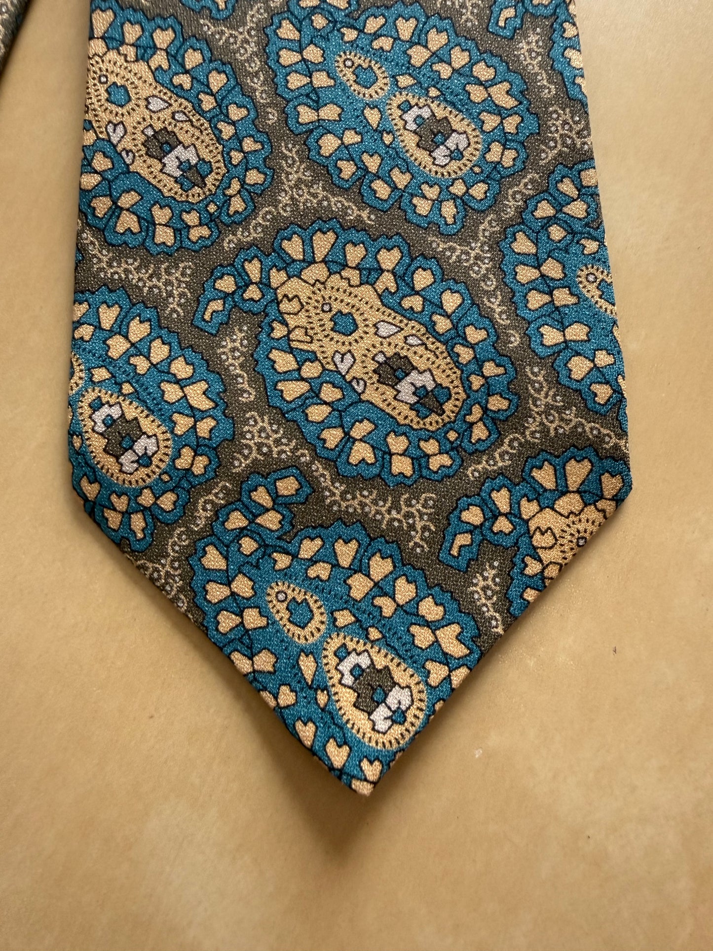 Cravatta Giorgio Armani vintage crêpe paisley