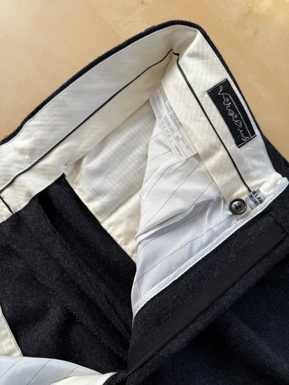 Pantaloni anni ‘80 flanella grigio antracite - tg. 50