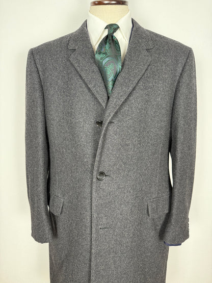 Cappotto anni ‘60 in panno di lana antracite - tg. 50-54