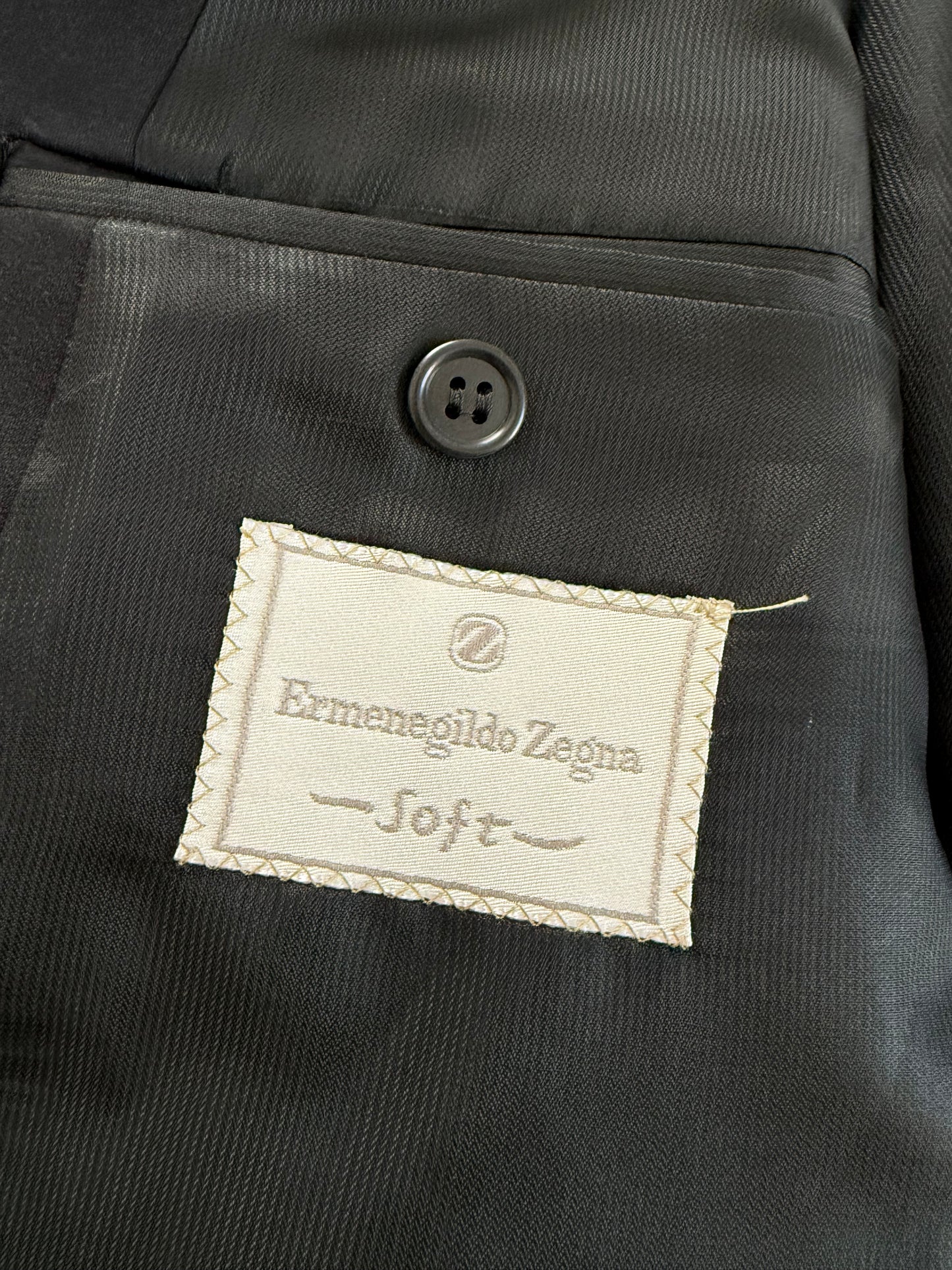Smoking Ermenegildo Zegna in fresco lana anni ‘80/‘90 - tg. 48 drop 7