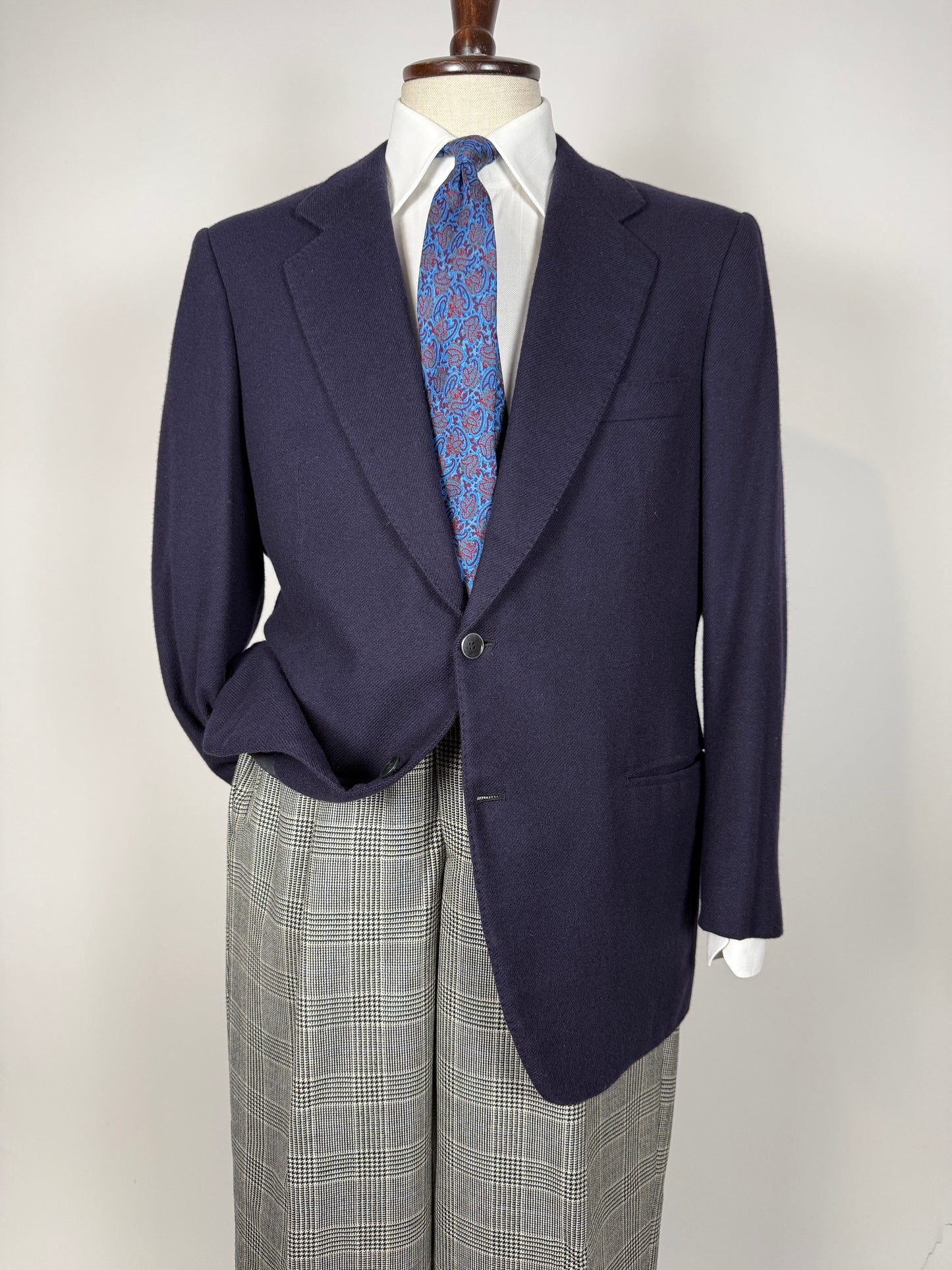 Giacca sartoriale in cashmere anni ‘70 - tg. 52/54