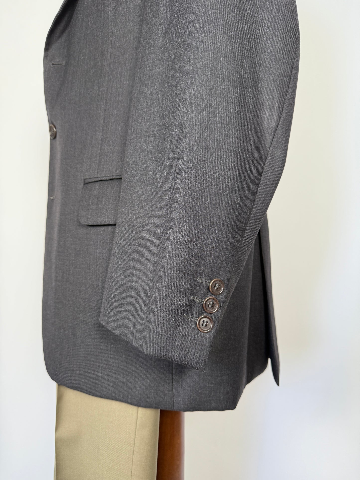 Giacca Missoni anni '80 lana pettinata grigio antracite - tg. 52