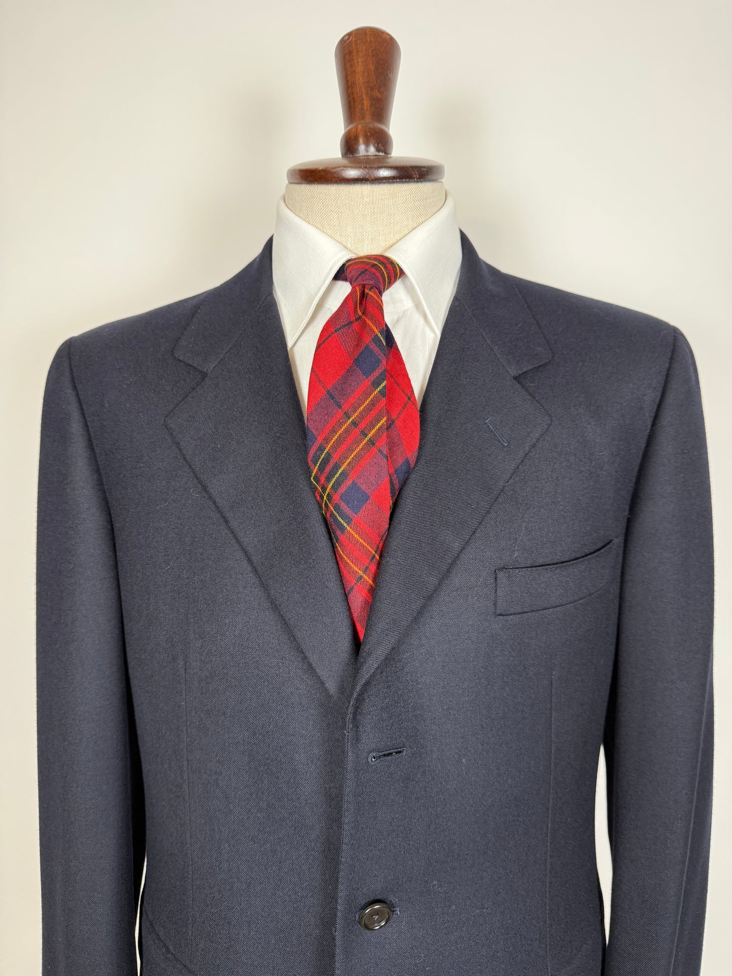 Giacca Burberrys anni ‘90 in flanella blu navy - tg. 50/52