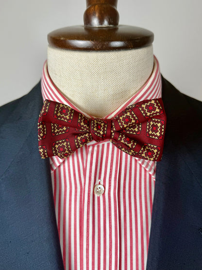 Papillon vintage bordeaux micro fantasia