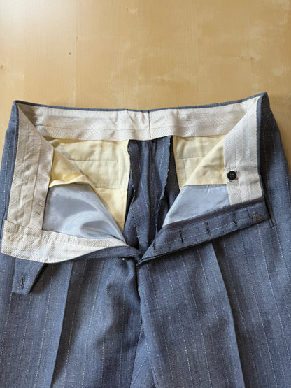 Completo anni ‘60 in grisaglia blu spinato - tg. 48