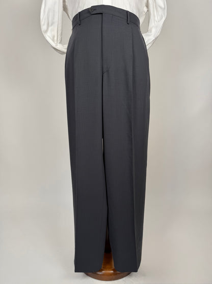 Completo Armani anni '90 fresco lana grigio petrolio - tg. 54