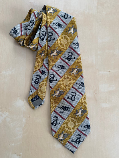 Cravatta Emporio Armani fantasia equestre