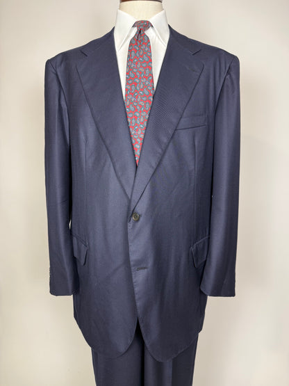 Completo sartoriale anni ‘80 flanella lana e cashmere - tg. 62