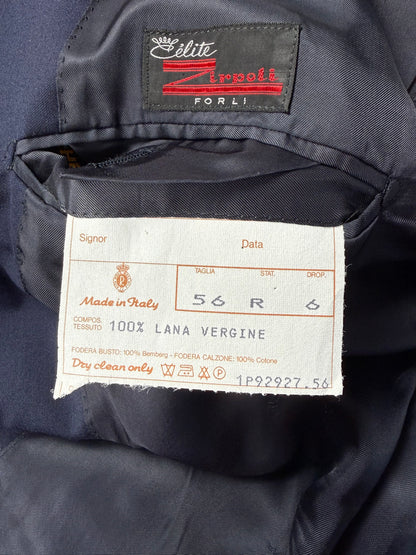 Blazer navy flanella pettinata - tg. 56