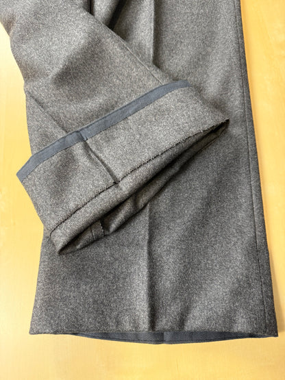 Pantaloni sartoriali anni ‘70/‘80 flanella grigia - tg. 52