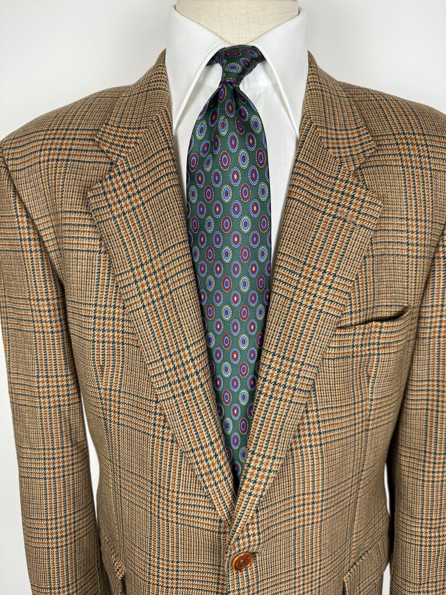 Giacca Yves Saint Laurent anni '80/'90 principe di Galles senape - tg. 54