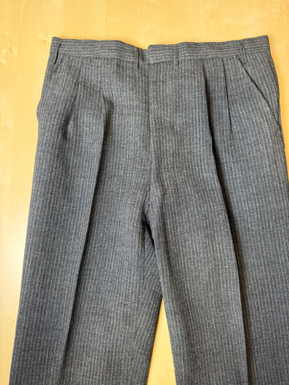 Pantaloni sartoriali anni ‘50/‘60 grigio gessato - tg. 50