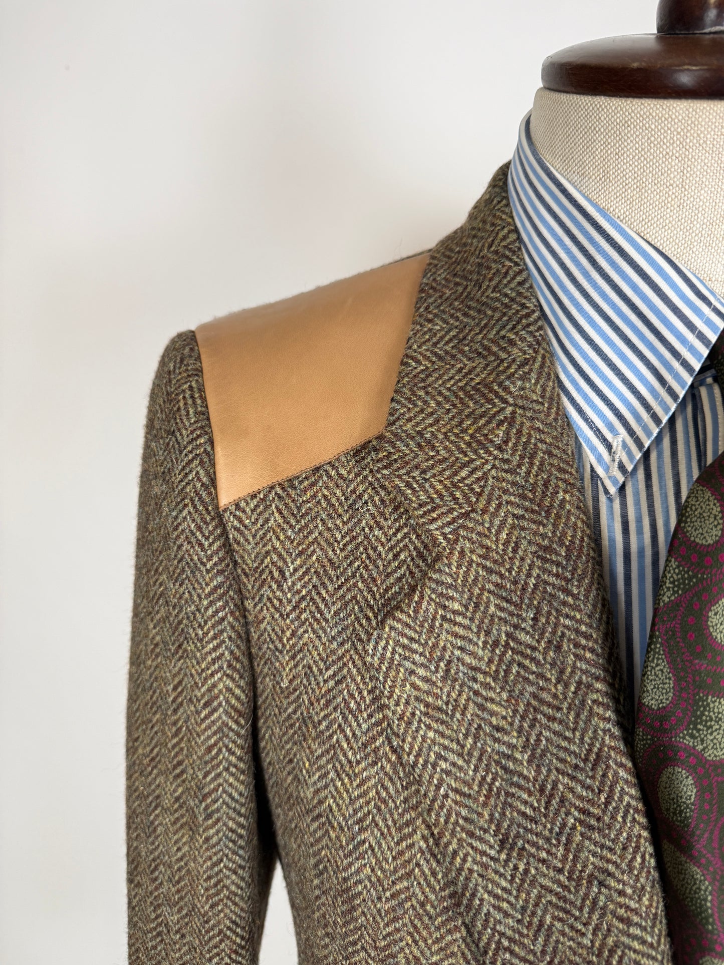 Giacca sportiva in tweed anni ‘70 stile hunting - tg. 44
