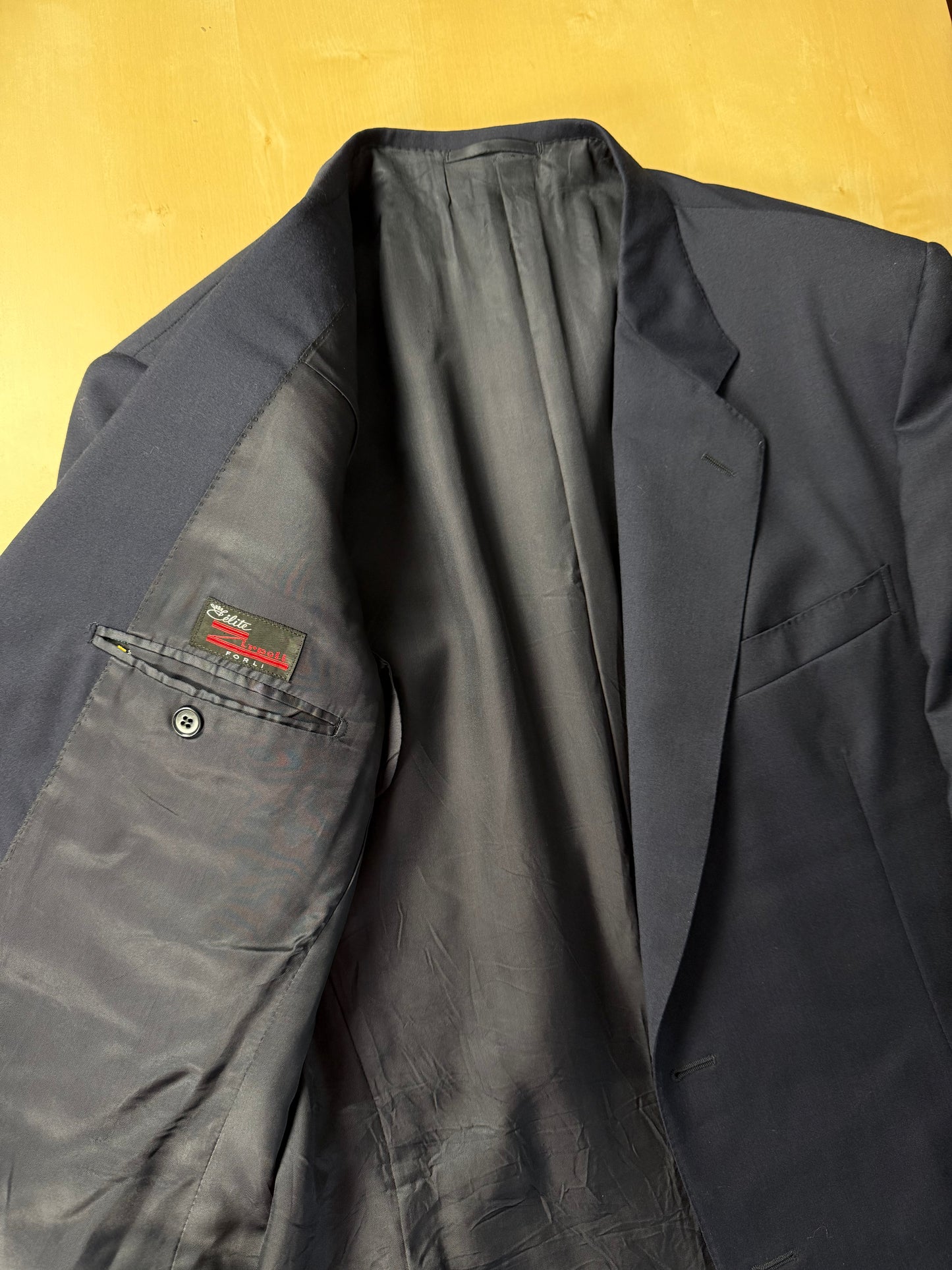 Blazer navy flanella pettinata - tg. 56