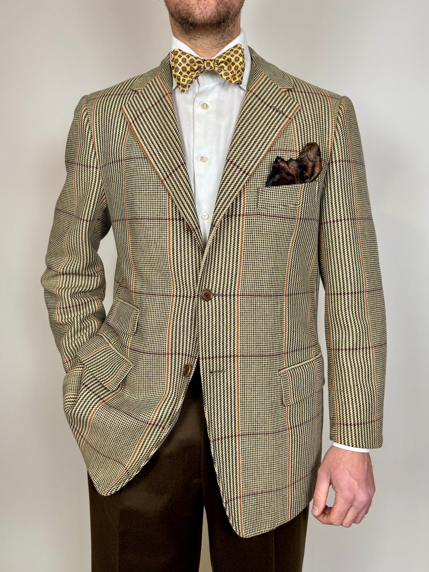 Giacca Caruso in Yorkshire tweed a quadri - tg. 52/54