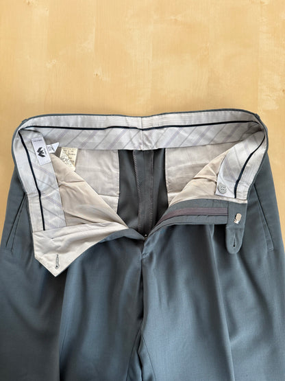 Pantaloni fresco lana verde petrolio anni ‘80 (NOS) - tg. 44