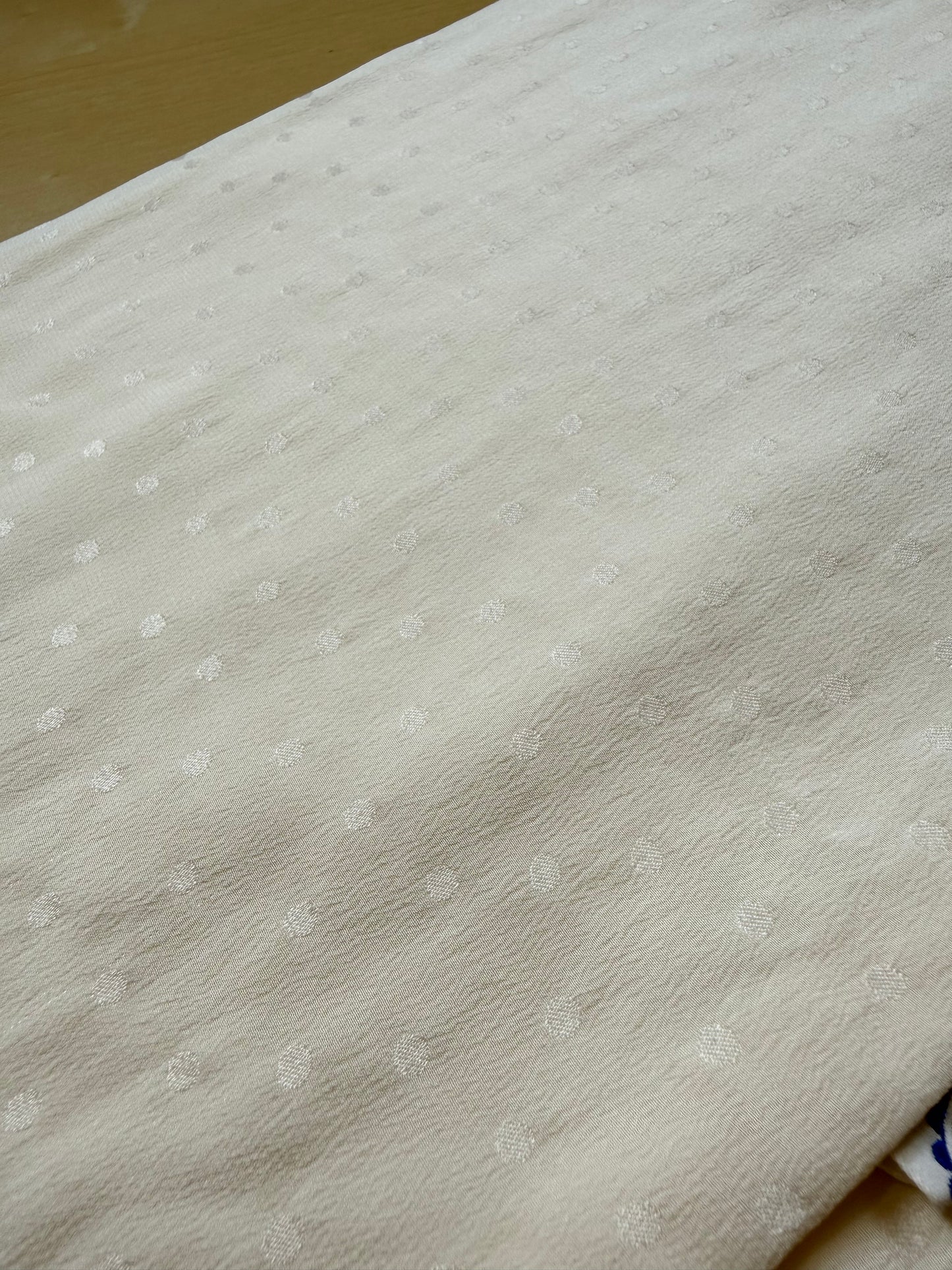 Sciarpa in seta da smoking vintage a pois jacquard