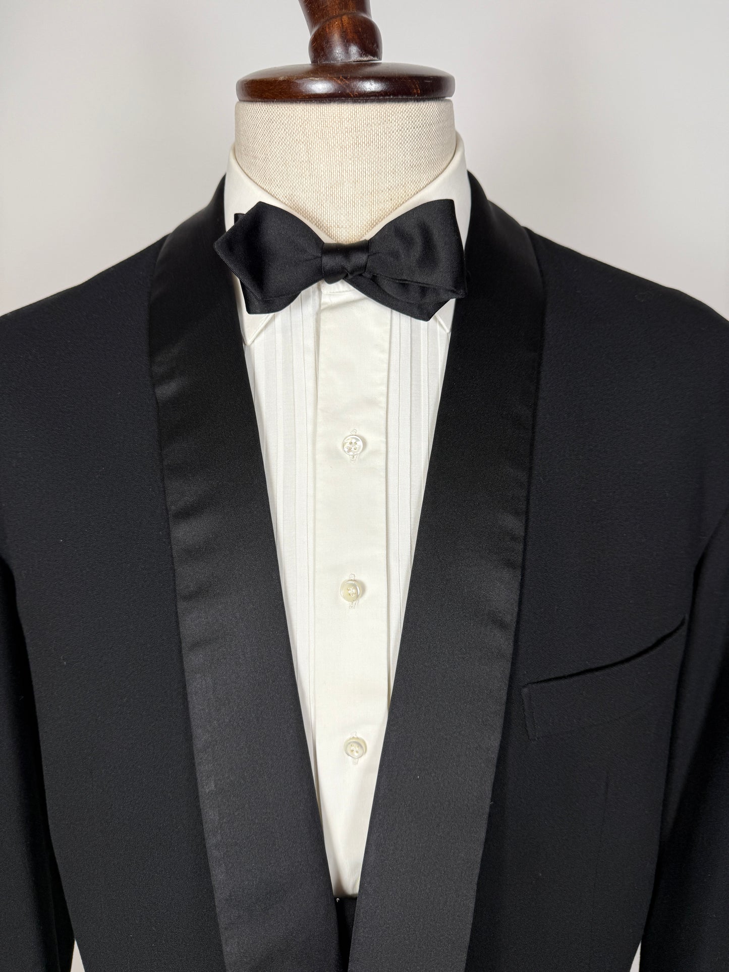 Smoking anni ‘50/‘60 monopetto revers a scialle - tg. 56/58 lunga