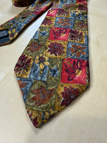 Cravatta Ermenegildo Zegna floreale jacquard