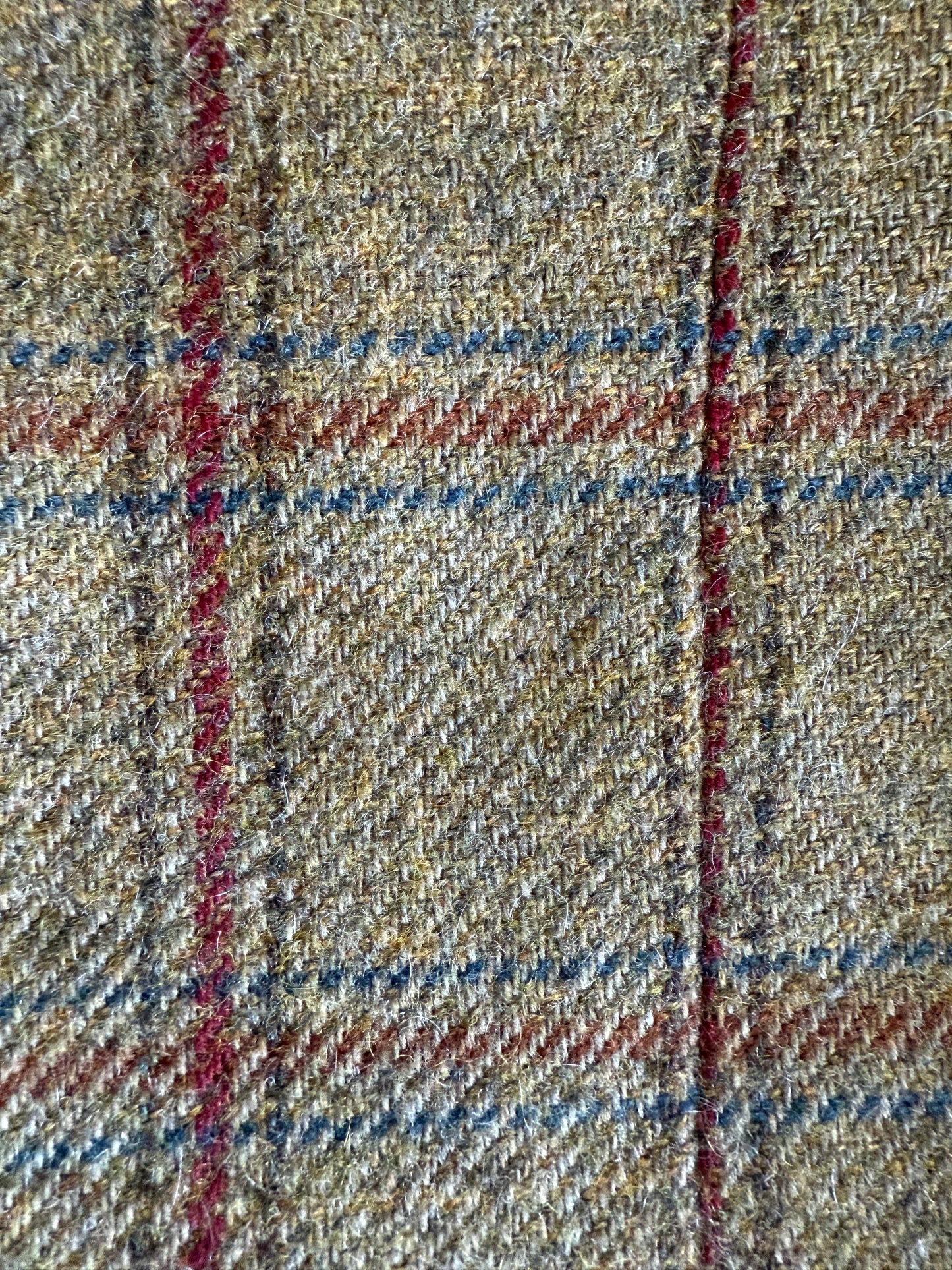 Giacca De Paz in tweed cachi finestrato - tg. 54