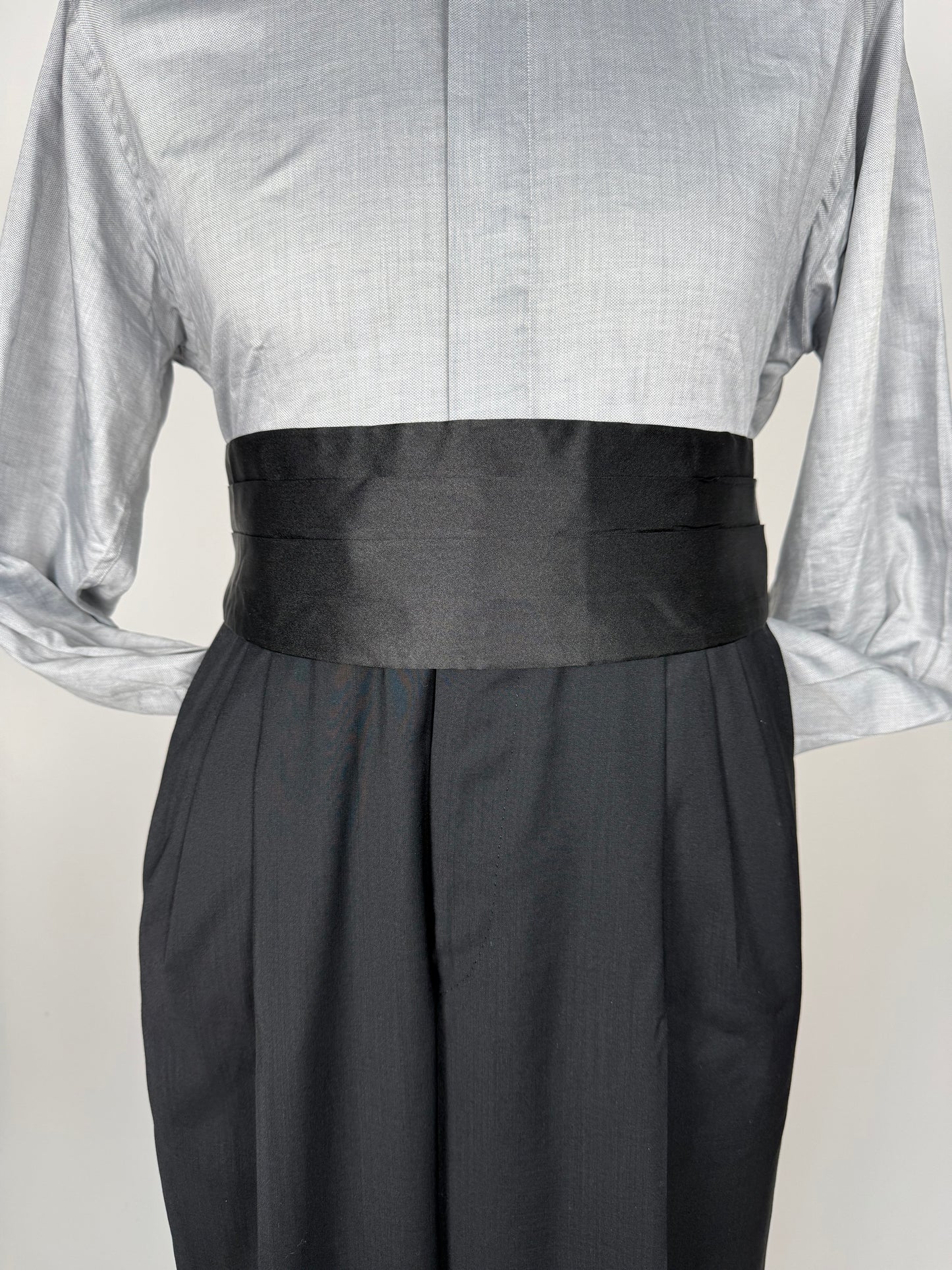 Fascia da smoking in raso di seta - 110 cm