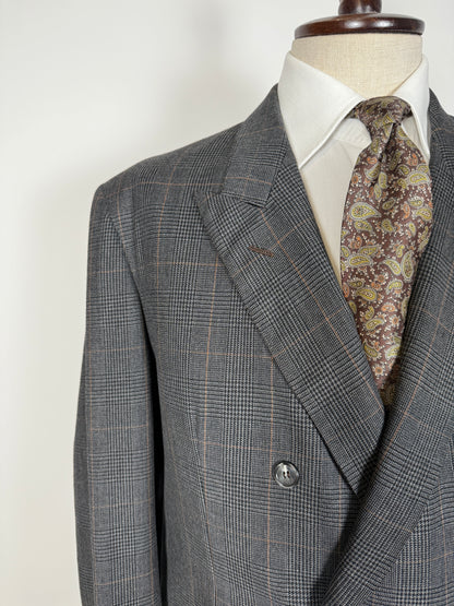 Giacca doppiopetto sartoriale anni ‘60 principe di Galles - tg. 58/60