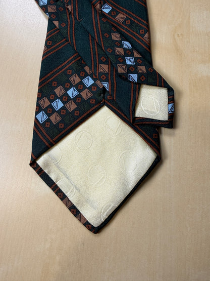 Cravatta Valentino anni ‘70 geometrica jacquard