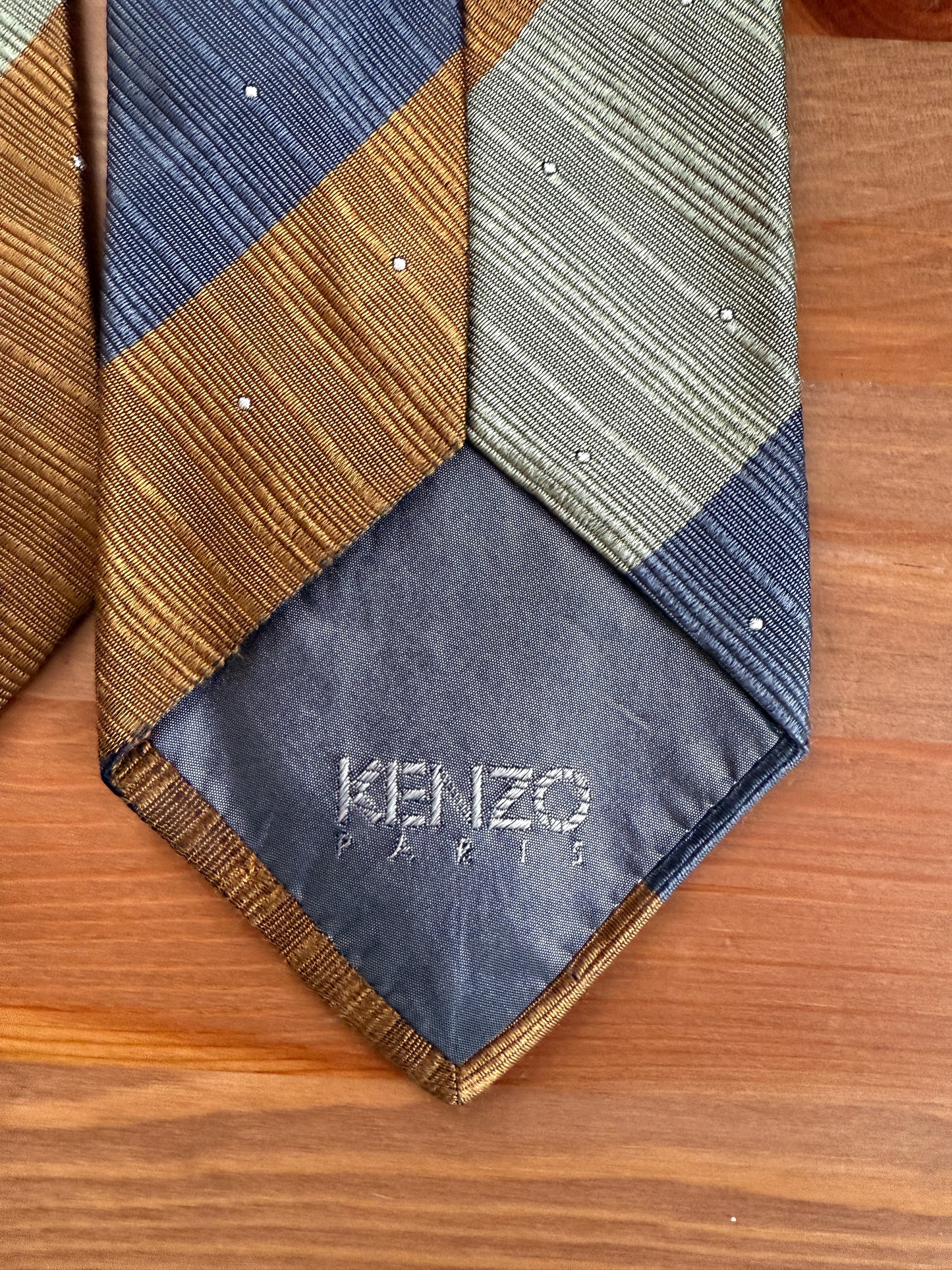 Cravatta Kenzo vintage fiore jacquard