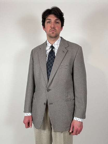 Giacca Hilton anni ‘80 100% cashmere pied-de-poule - tg. 50